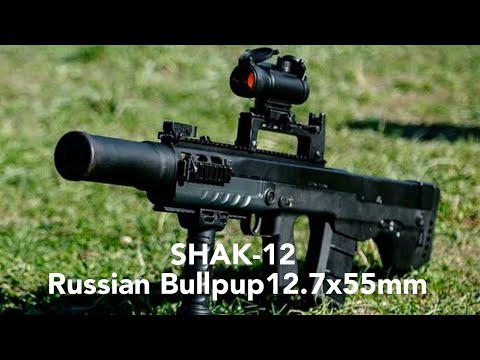 Russian Bullpup SHAK-12 12.7x55mm Bullpup Assault Rifle...FSB's Next Generation Assault Rifle.