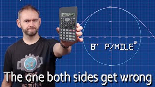 Debunking Flat Earthers 8 inches/mile squared - Irrelevant formula that both sides get wrong