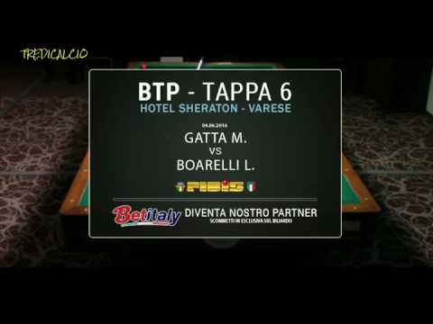 GATTA vs BOARELLI - 6^PROVA BILIARDO  BTP 2016 VARESE