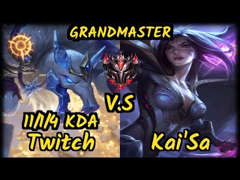 Sneaky (TWITCH) vs KAI'SA - 11/1/4 KDA BOTTOM ADC GAMEPLAY - NA Ranked GRANDMASTER