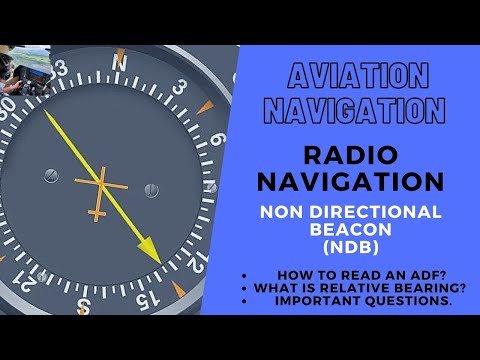 CPL/ATPL Radio Navigation | NON DIRECTIONAL BEACON (NDB) | How to read an ADF | Important questions🤑
