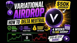 Variational Airdrop - How To Delta Neutral. 4 Weeks To 50K Airdrop