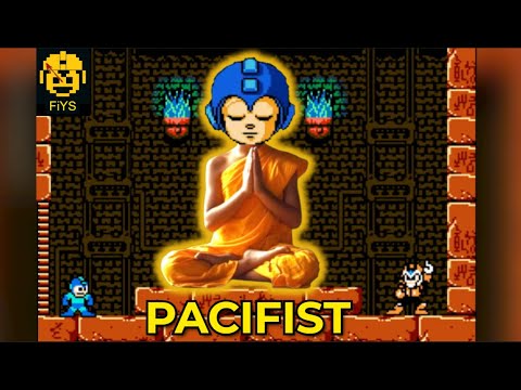 Pharaoh Man: Full Stage, PACIFIST, No Damage, Uncharged Buster Only, No Miss