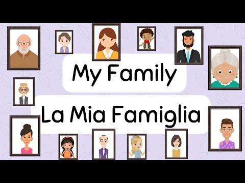 My Family: Italian and English | La Mia Famiglia in Italiano | Learn English | Learn Italian