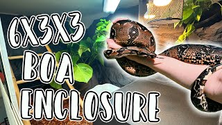 6 Foot Boa Constrictor Build with DIY Background // Kages PVC Enclosure