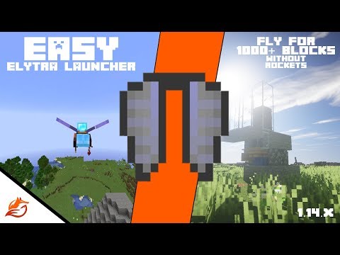 1.16.x EASY Survival Elytra Launcher | Minecraft Tutorial | 1000+ blocks launcher