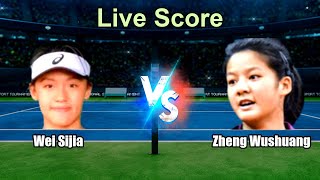 Download lagu Wei Sijia vs Zheng Wushuang Live Score - WTA 125K Huzhou, China Women Singles mp3