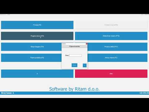 Korištenje Backoffice-a i PC Kase