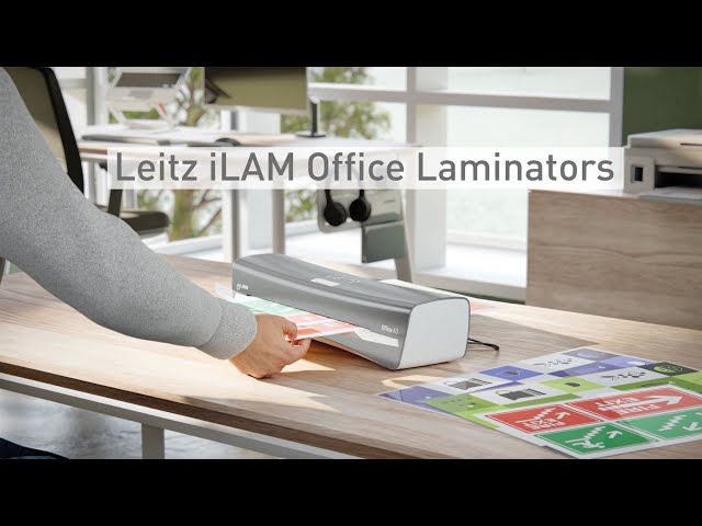 Plastificadora Leitz Ilam Office Din A4 com 2 Rolos Até 125 MC Cor Prata 72510084 - vídeo 1