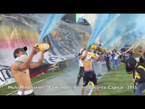 "COMANDOS AZULES Vs Medellin" Barra: Comandos Azules &bull; Club: Millonarios