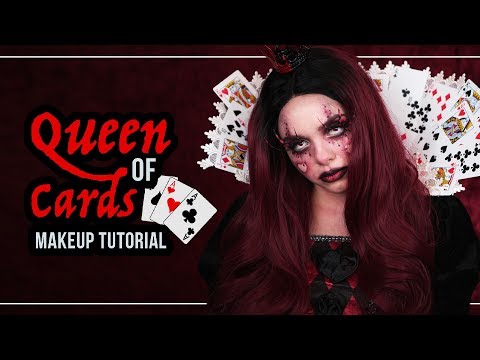Video Thumbnail: QUEEN OF CARDS ? Makeup Tutorial - #SPOOKTOBER - Queen Of Hearts