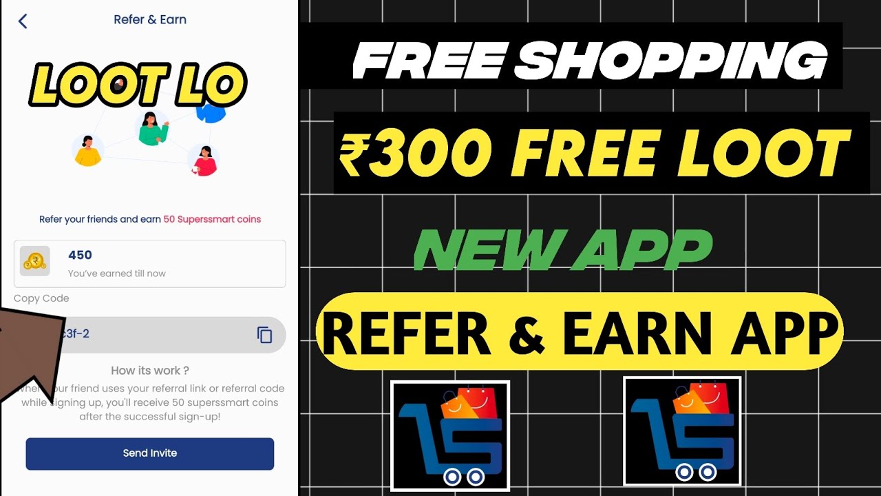 superssmart app huge free 300rs shopping loot 🔥| refer earn app | superssmart refer and earn