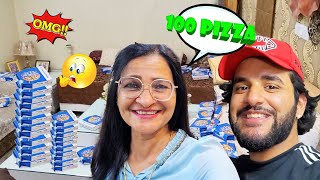 Abhishek surprised me with 100 Dominos Pizzas 🍕😍