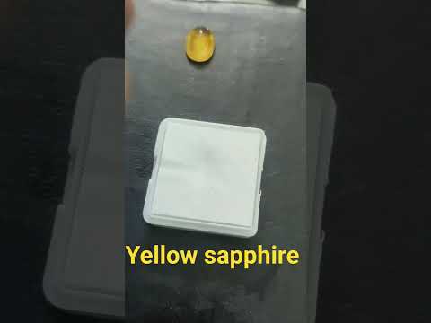 Yellow sapphire gemstone