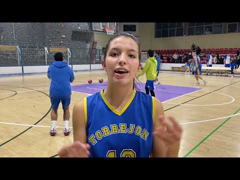 Irene Serrano tras la última victoria del Cadete Femenino