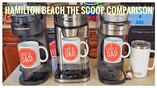 Hamilton Beach THE SCOOP Single Serve Coffee Maker Comparison Next Gen 47620 vs 49987 vs 49981