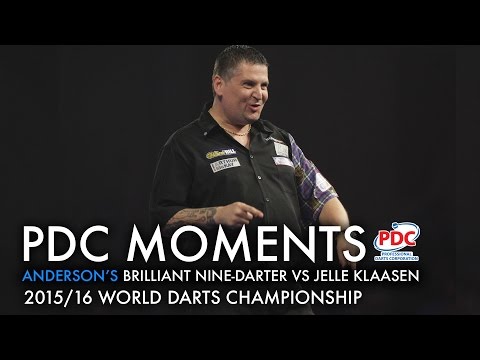 NINE-DARTER! Gary Anderson v Jelle Klaasen - 2015/16 World Darts Championship