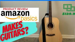 Video thumbnail for amazonbasics Guitar Review! - Amazonbasics beginner acoustic guitar review by Nuke Em Guitar Lessons