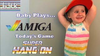 Baby Plays...Super Hang-On (Amiga)