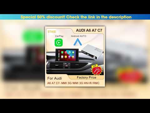 Top Wireless CarPlay Module For Audi A6 A7 C7 MMI3G 2010-2015 RMC 2012-2018 MHI MIB 2016-2018 Car P