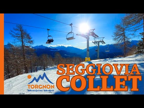 Collet slope in Torgnon: the chairlift and the ski descent 🚡✨