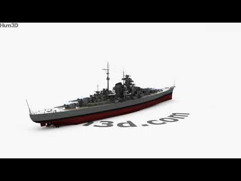 German battleship Bismarck 3D model by 3DModels.org
