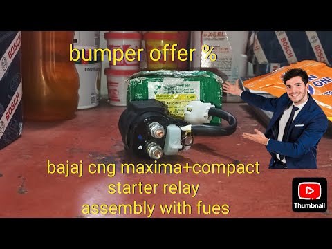 Bajaj cng maxima+compact starter Relay assembly part number -AF201263 MRP:-482