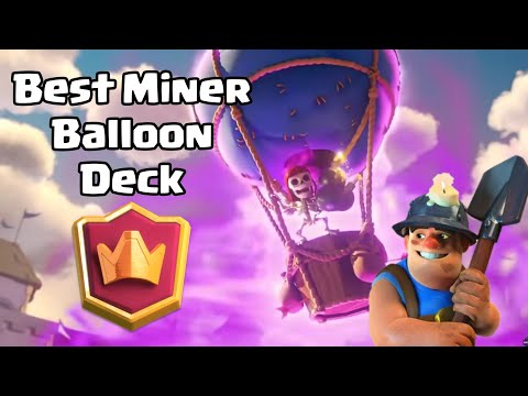 [Clash Royale] Ranker Paly 「午後の紅茶」 Miner Balloon Deck 6048+ Ladder Push