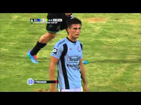 Roja a Prediger. Belgrano 0 - Aldosivi 1. Fecha 5. Primera División 2015. FPT