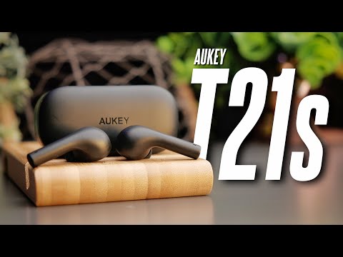 Ausinės Aukey Earbuds EP-T21 Su mikrofonu į ausis įkišamos Belaidės Belaidės video