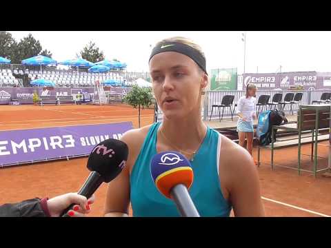 EMPIRE Slovak Open 2018: 1R, interview, Karolina SCHMIEDLOVA (SVK) - Rebecca SRAMKOVA 6-7(5) 6-7(5)