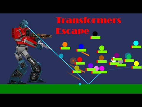 Transformers: Escape Explores the Cybertron War in Algodoo Escape marble race
