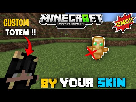 ULTIMATE TOTEM HACK!! Custom Skin in Minecraft PE