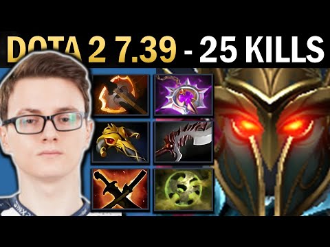 Phantom Assassin Gameplay Miracle with 25 Kills and Orb - Dota 7.39