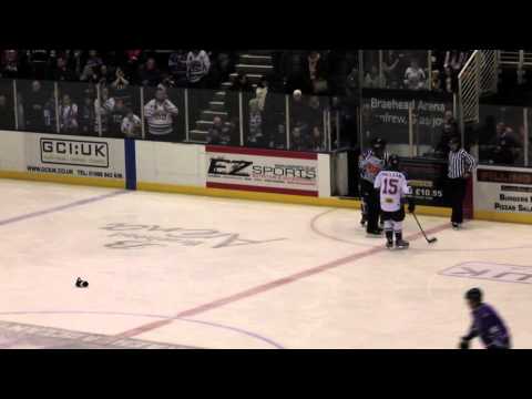 Fightime at the Braehead Clan vrs the Dundee Stars at Braehaed Arena