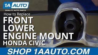 How to Replace Front Lower Engine Mount 01-05 Honda Civic
