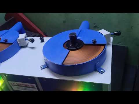 Manual double disc spectro polisher machine