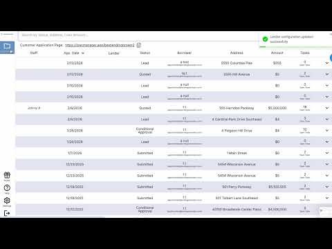 Lender Contact Management Lending Automator tutorial video thumbnail