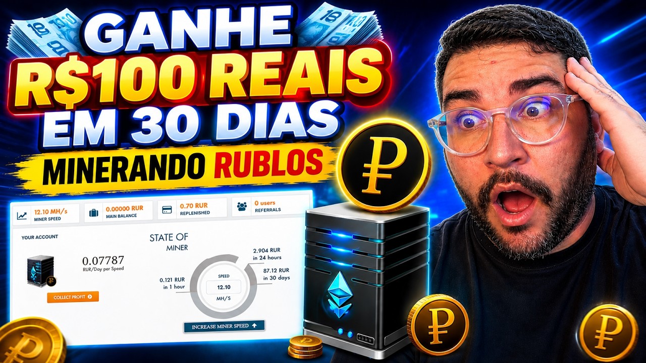 GANHANDO 100 REAIS POR MES MINERANDO RUBLOS | EXPRESS WALLET