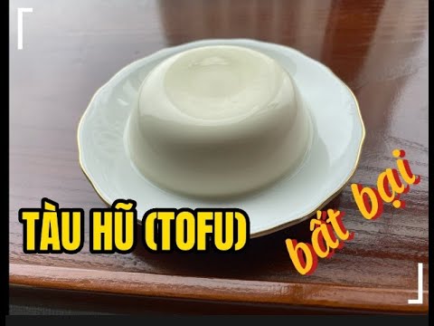 Công thức làm tàu hũ (tào phớ) bằng bột rau câu con cá dẻo, how to make tofu