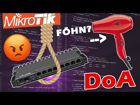 Mikrotik RB5009UPr DoA - EIN FÖHN ???? #router #doa #hairdryer