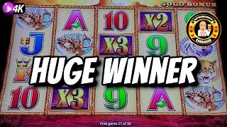 BIG WIN on Buffalo Gold in Las Vegas Casino