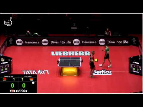 Table Tennis - Attack (GERALDO Joao - POR) Vs Defense (FILUS Ruwen - GER) LXXV !