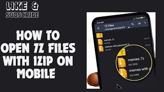How to Open 7z Files with iZip on Mobile