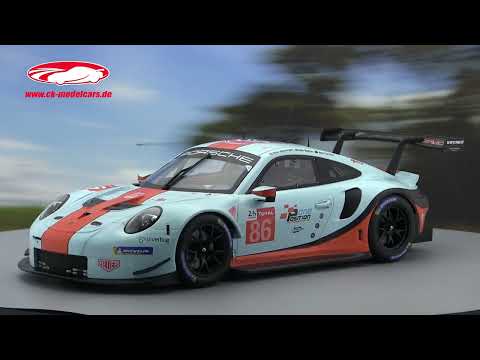 Ixo 1:12 Porsche 911 (991) RSR #86 24h LeMans 2018 Gulf Racing