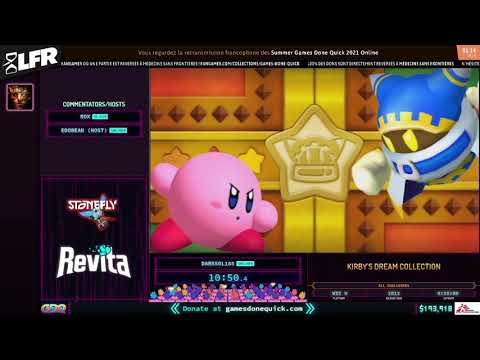 Kirby's Dream Collection en 21:53 (All Challenges) [SGDQ2021]
