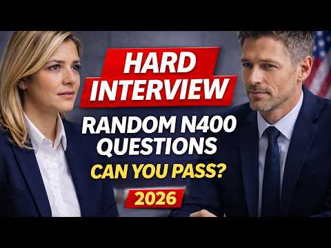 🇺🇸 Difficult U.S. Citizenship Interview 2026 – Officer Asks Random N400 Questions