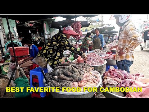 Amazing Street Food Compilation  All kinds of vegetable, fish, meat in Cambodia