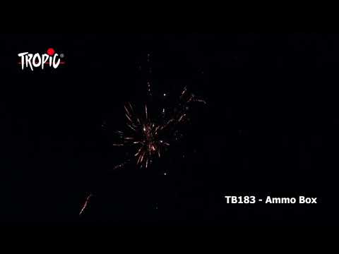 TB183   Ammo Box 100   TROPIC Fireworks, Fajerwerki, Feuerwerk, Vuurwerk, Feu d