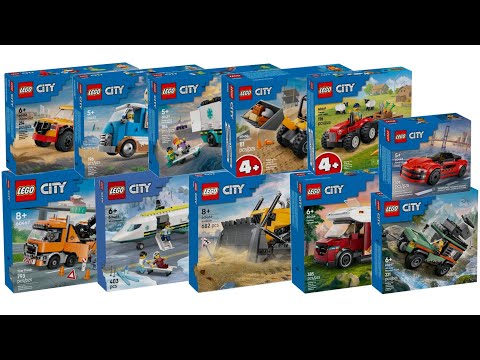 All LEGO City Great Vehicles Sets 2025 Compilation/Collection Speed Build